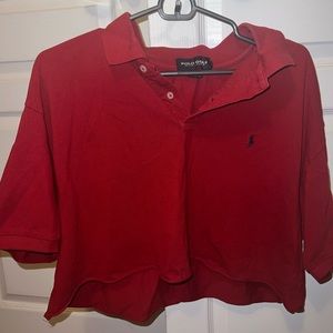 Vintage Ralph Lauren cropped polo shirt